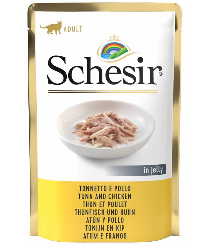 Schesir Cat Pouch Tuna with Chicken Wet food 85G