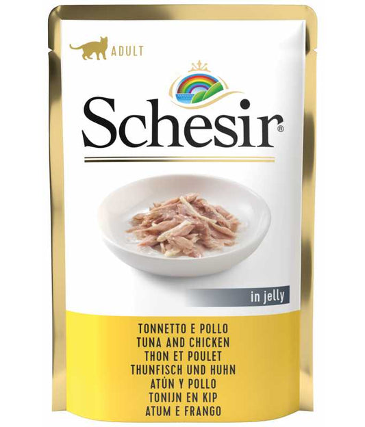 Schesir Cat Pouch Tuna with Chicken Wet food 85G