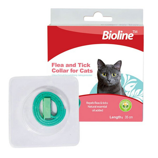 Bioline Flea & Tick Collar for Cats 35cm  34g, Effective Pest Protection