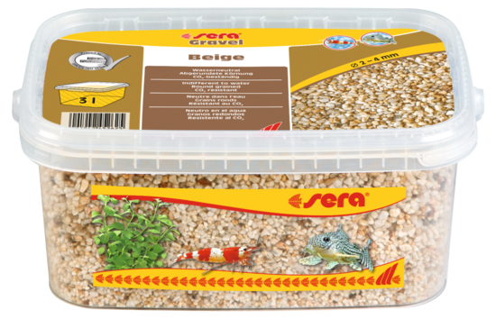 Sera Aquarium Gravel Beige 3L – Decorative Tank Substrate