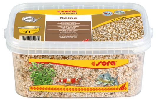 Sera Aquarium Gravel Beige 3L – Decorative Tank Substrate