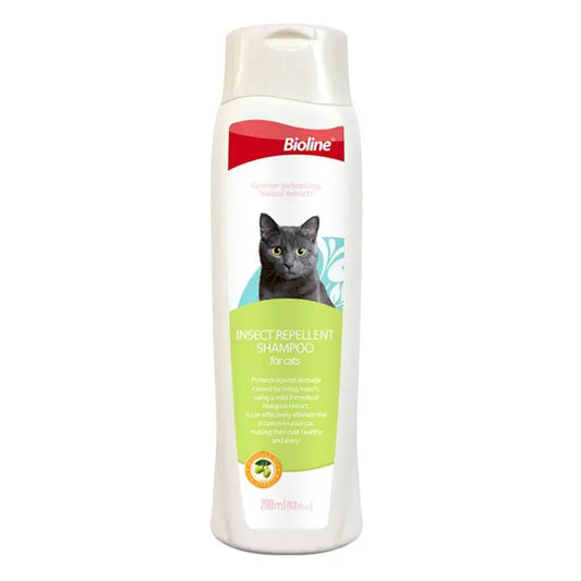 Bioline Insect Repellent Shampoo for Cats 200ml Cat Flea & Bug Protection