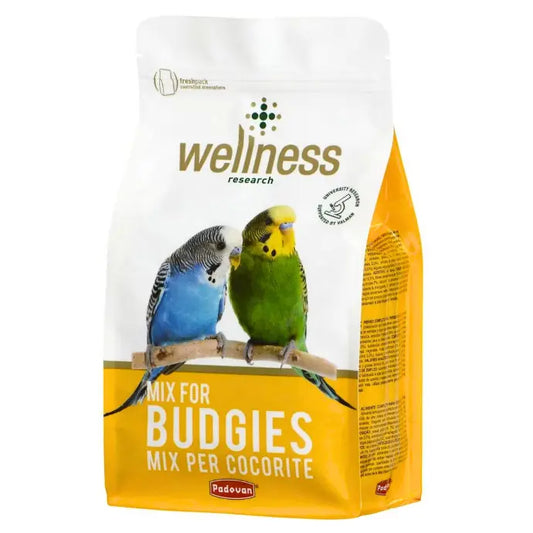 Padovan Wellness Budgies Food – 1kg Balanced Nutrition Mix