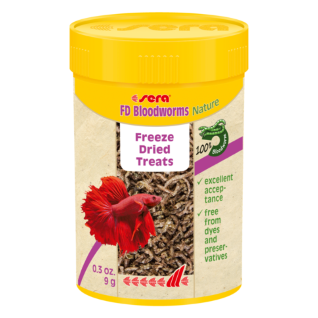 Sera FD Bloodworms 100ML – 9G Freeze-Dried Fish Treats