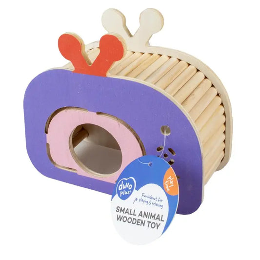 Duvo+ Wooden TV Playhouse for Small Animals – 19.6x8.5x17cm