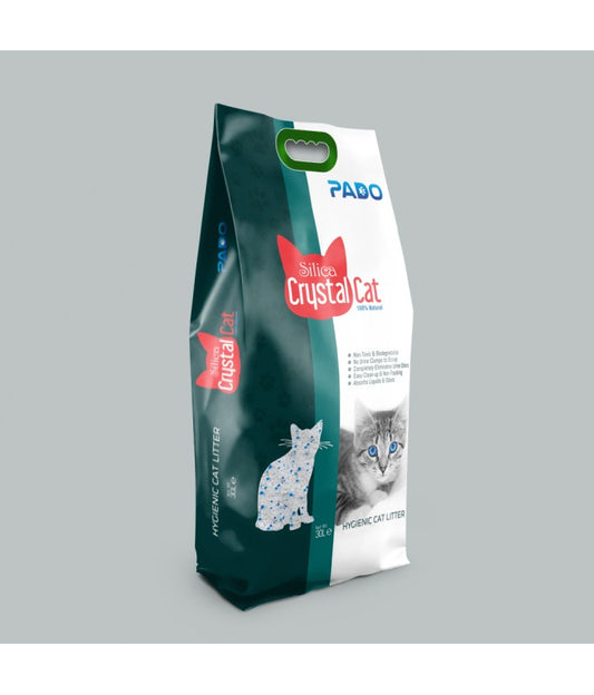 Pado Silica Crystal Cat Litter – 6.8kg Long-Lasting Freshness