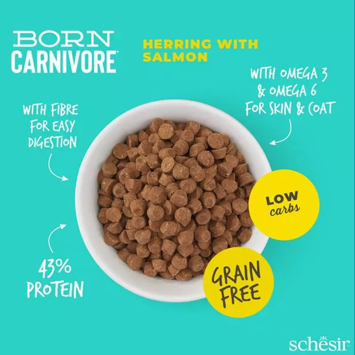 Schesir Born Carnivore Herring & Salmon Dry cat food 1.25kg