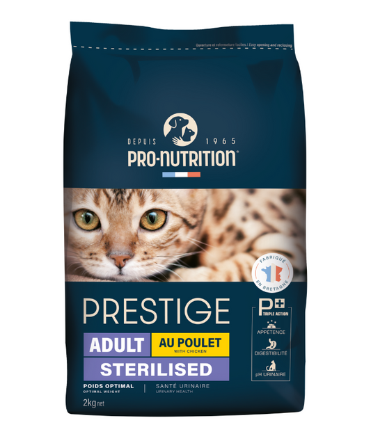 Pro Nutrition Prestige Adult Sterilised Chicken Cat Dry Food 2Kg