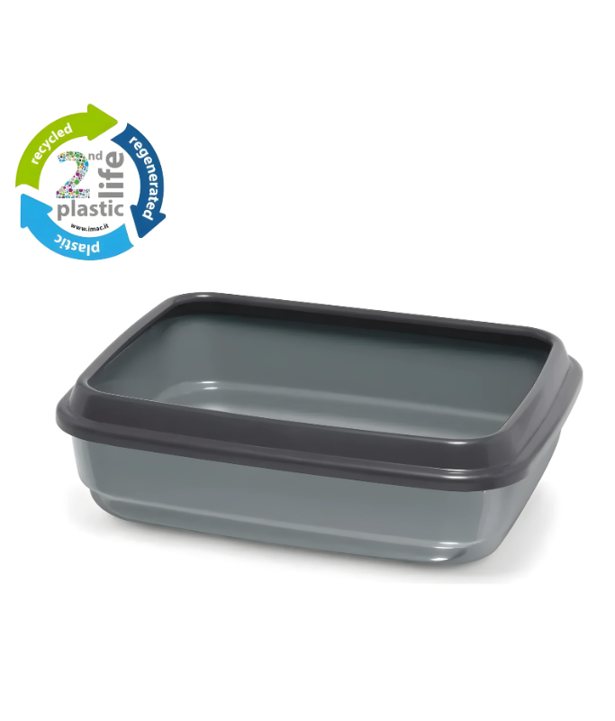 Imac Jerry Litter Tray – Eco Plastic 50×40×14.5 cm – Open Design