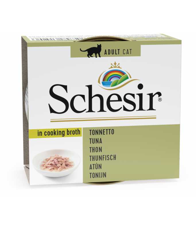Schesir Cat Can Broth & Tuna Wet food 70G