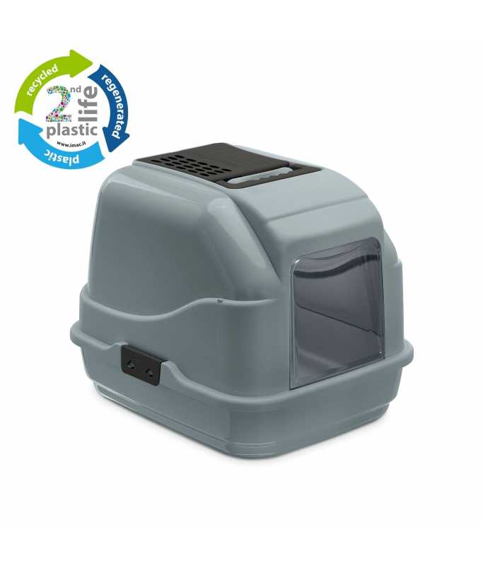 Imac Easy Cat Toilet 50x40x40cm – Grey, Second Life Plastic