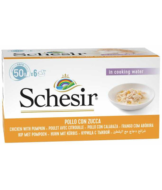 Schesir Cat Can Multipack Chicken with Pumpkin 6X50G