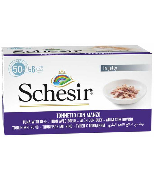 Schesir Cat Can Multipack Tuna with Beef 6X50G