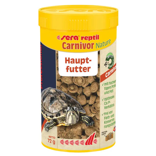 Sera Reptile Carnivor Nature Food – 250ml Floating Pellets