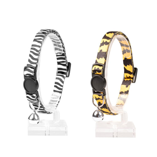 Duvo+ Zoo Nylon Cat Collar 20–30cm x 10mm – Mixed Colors