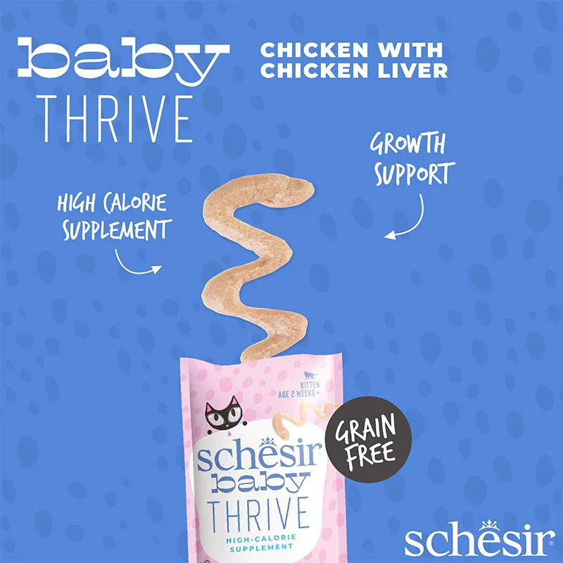 Schesir Baby Thrive Mousse Kitten Chicken Wet food 20X8G