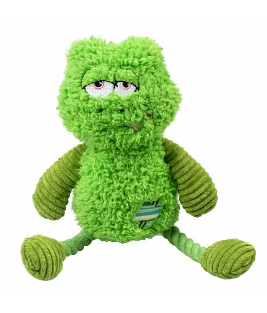 Duvo+ Plush Silly Frog Dog Toy – 16x30x7cm, Green