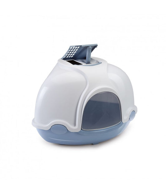 Imac Ginger Hooded Corner Litter Tray 52×52×44.5 cm