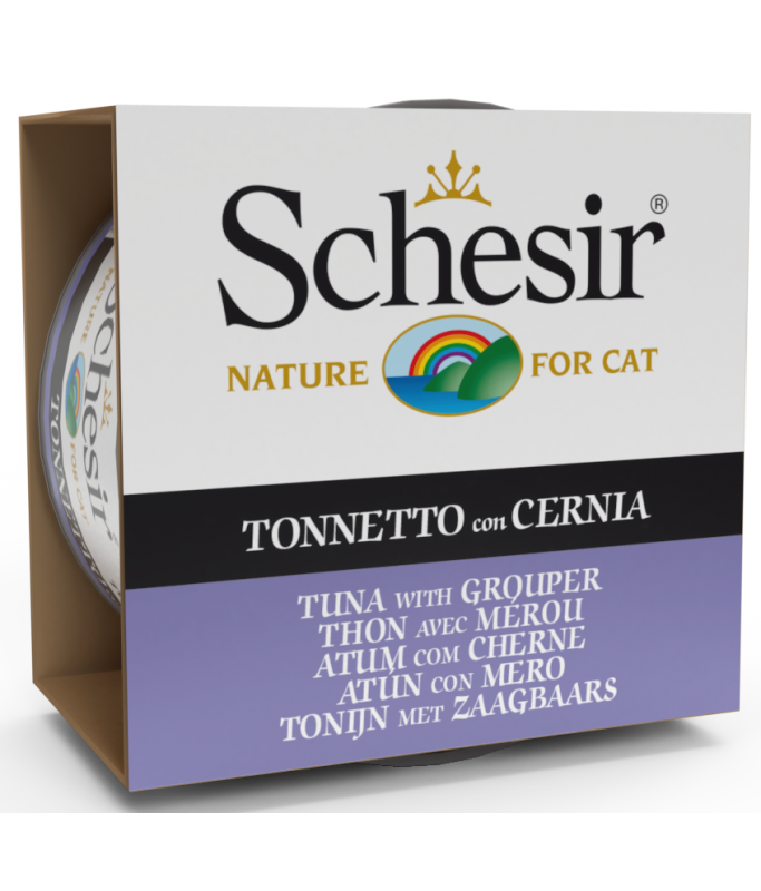Schesir Cat Wet Food Tuna with Grouper 85g