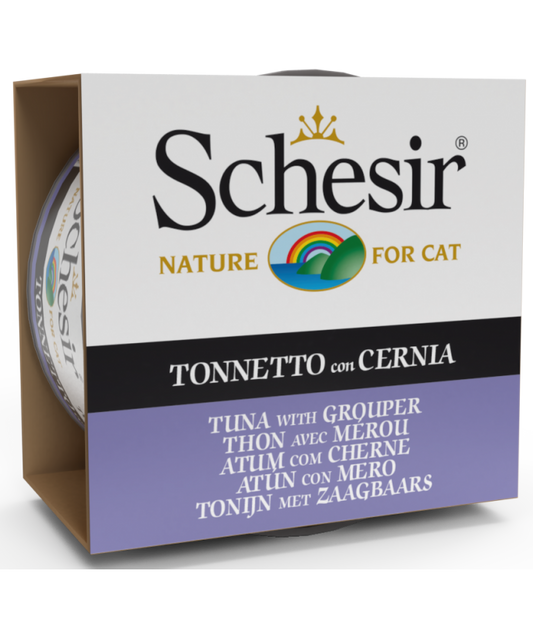 Schesir Cat Wet Food Tuna with Grouper 85g