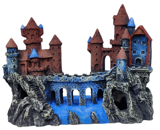 Karis Aquarium Ornament – Tower Ruins Design – 24×9×18.5 cm