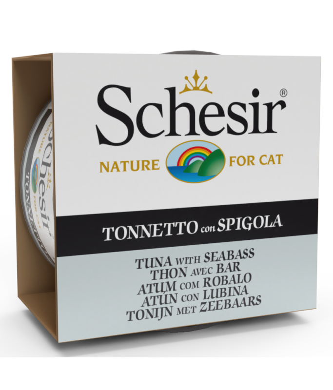 Schesir Cat Wet Food – Tuna & Seabass 85G
