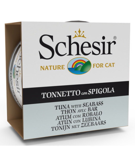 Schesir Cat Wet Food – Tuna & Seabass 85G