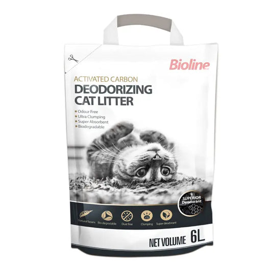 Bioline Deodorizing Cat Litter 6L Odor Control for Cats