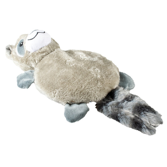 Duvo+ Plush Raccoon Mega Squeaky Dog Toy – 38x21x10cm, Grey