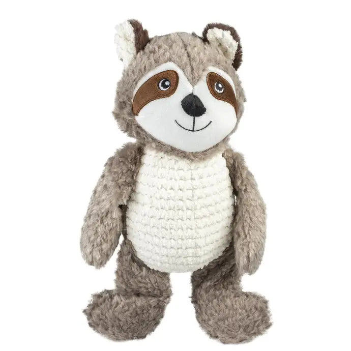 Duvo+ Plush Raccoon Tummy Dog Toy – Size M, 37x14x9cm, Multicolour