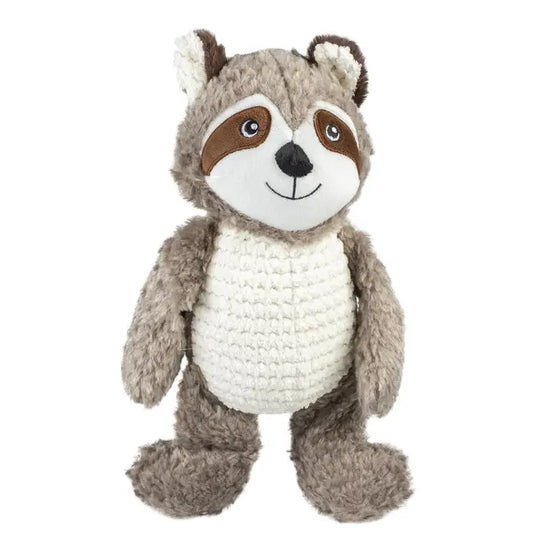Duvo+ Plush Raccoon Tummy Dog Toy – Size M, 37x14x9cm, Multicolour