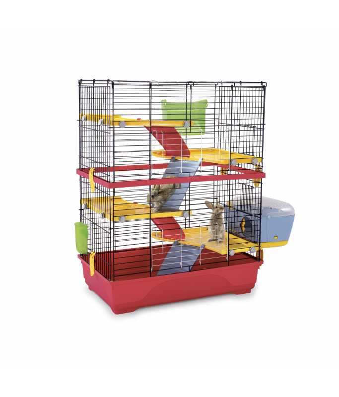 Imac Double-80 Small Pet Cage 80x48.5x104cm for Rabbits & Ferrets