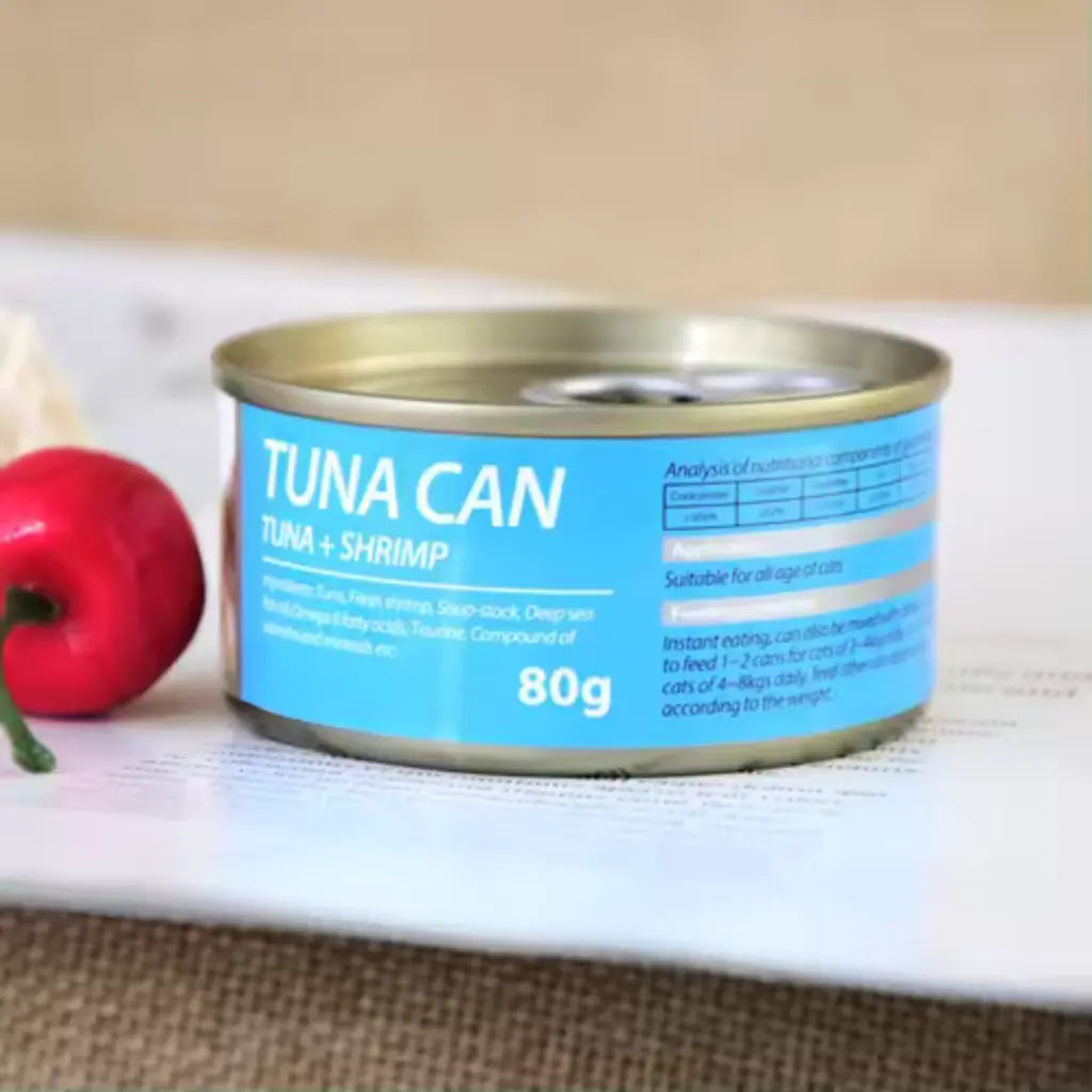 Bioline Cat Tuna Can 80g Tuna & Shrimp Wet Food for Cats