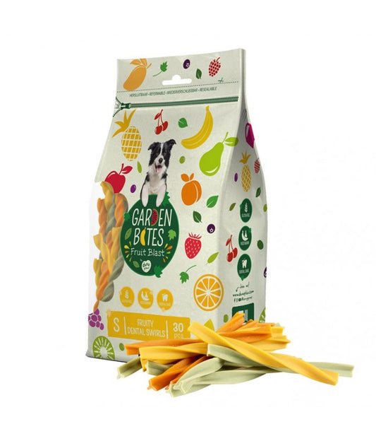 Duvo+ Garden Bites Fruity Dental Swirls – 13cm, 30pcs