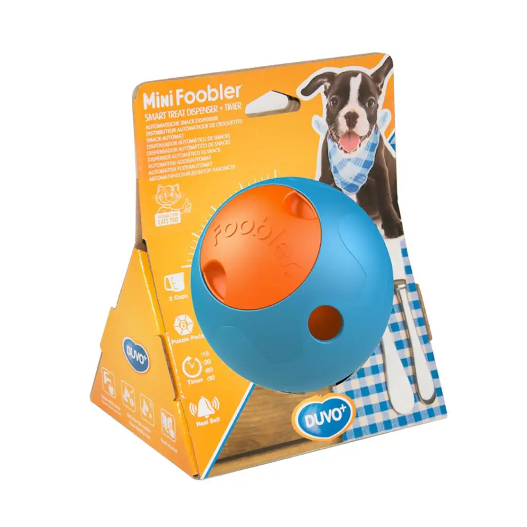 Duvo+ Foobler Mini Treat Dispenser With Timer – Blue