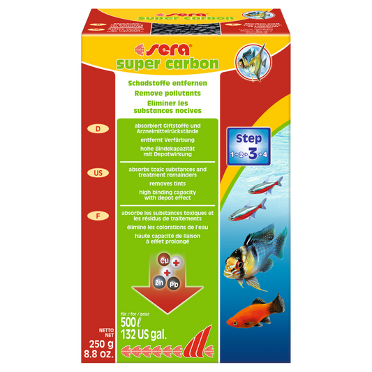 Sera Super Carbon – 250g Activated Aquarium Filter Media
