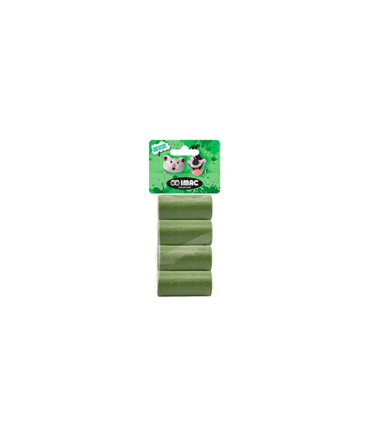 EcoPet Biodegradable Waste Bags – 4 Rolls (15 Bags/Roll)