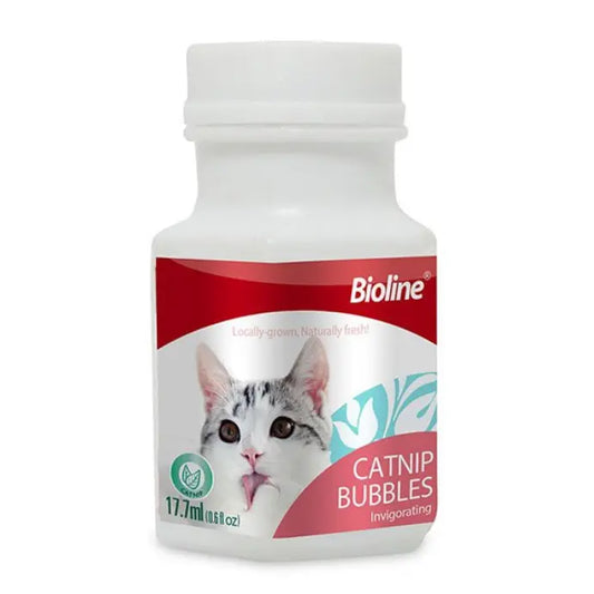 Bioline Catnip Bubbles 17.7ml Interactive Cat Play Accessory