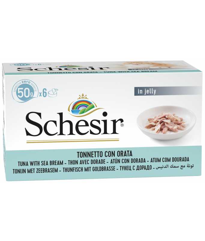 Schesir Cat Can Multipack Tuna with Seabream 6X50G
