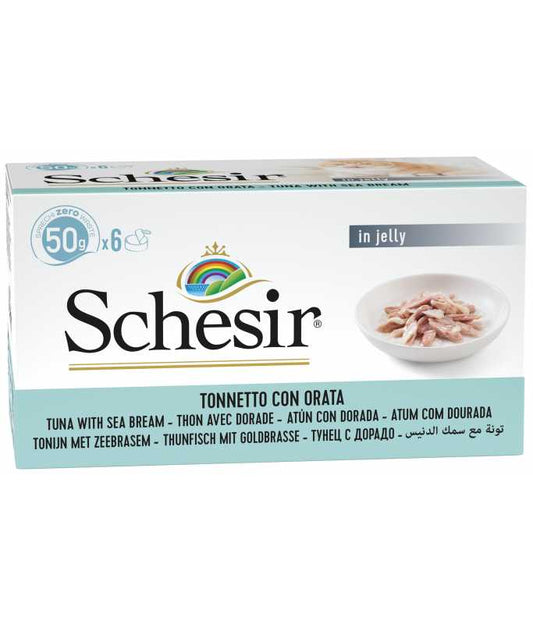 Schesir Cat Can Multipack Tuna with Seabream 6X50G