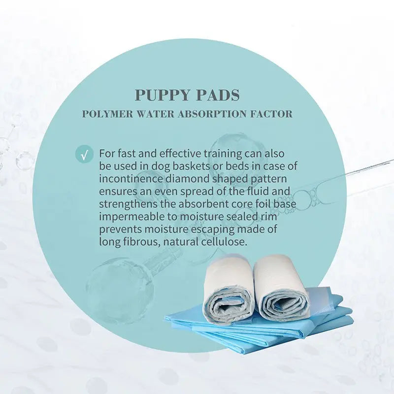 Bioline Puppy Pads 45x33cm 50 Absorbent Training Sheets