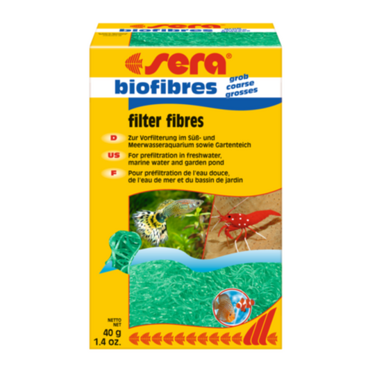 Sera Biofibres Coarse Filter Media 40G – Mechanical Filtration