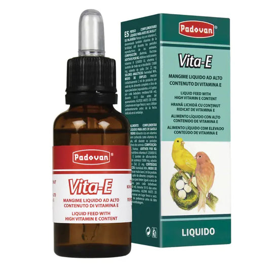 Padovan Vita-E Liquid Supplement for Pets – 30ml Immune Boost