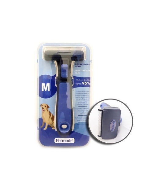 Pet Mode Deshedding Tool Short/Medium Dogs – M Size Fur Remover