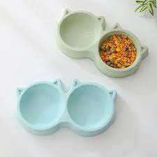 Petbroo Pet Platter Double Bowl For Dogs & Cats
