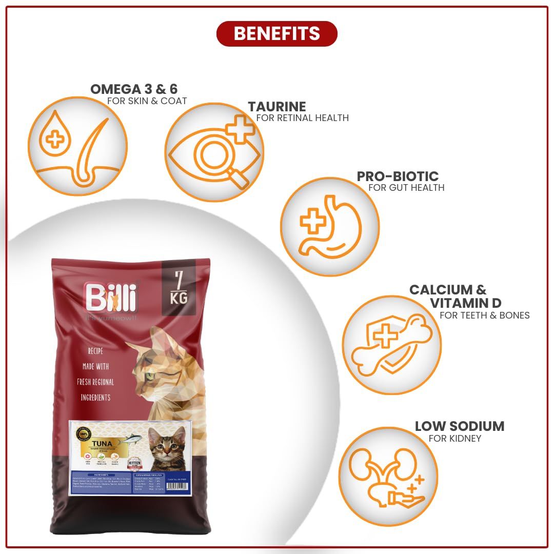 Billi Kitten Real Tuna Fish Cat Food 7Kg