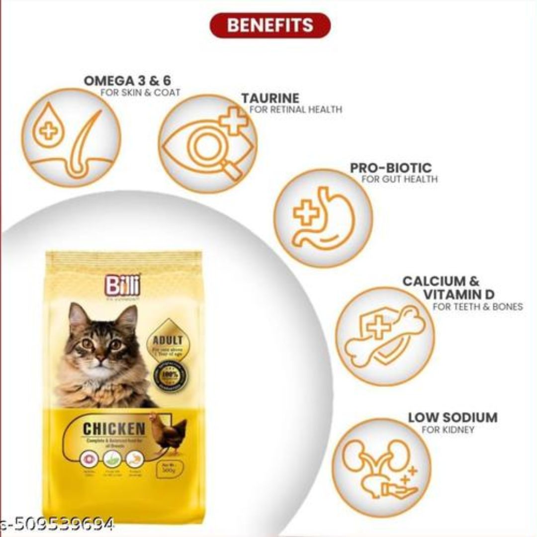 Billi Adult Real Chicken Cat Food 3 Kg