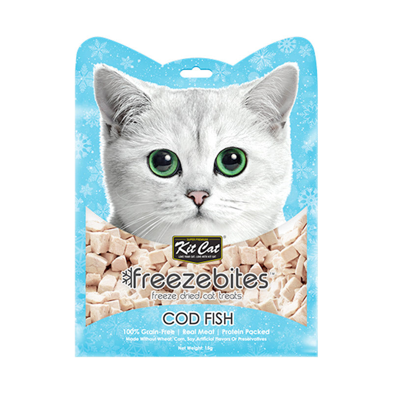 Kit Cat Freeze-Dried Codfish Treats ‚15g Omega-Rich Snack
