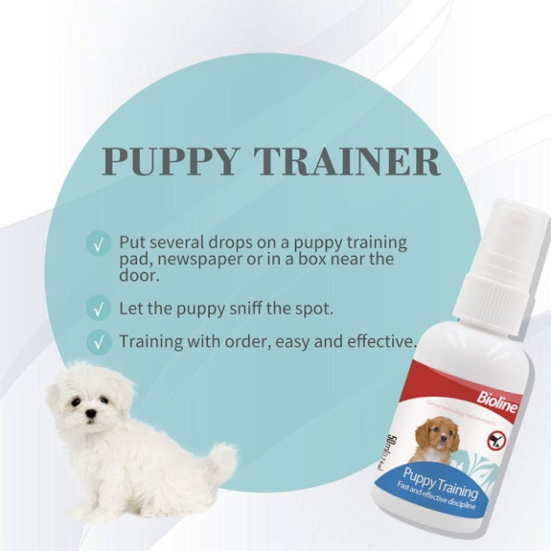 Bioline Puppy Training Spray – Behavior Aid for Indoor Training
