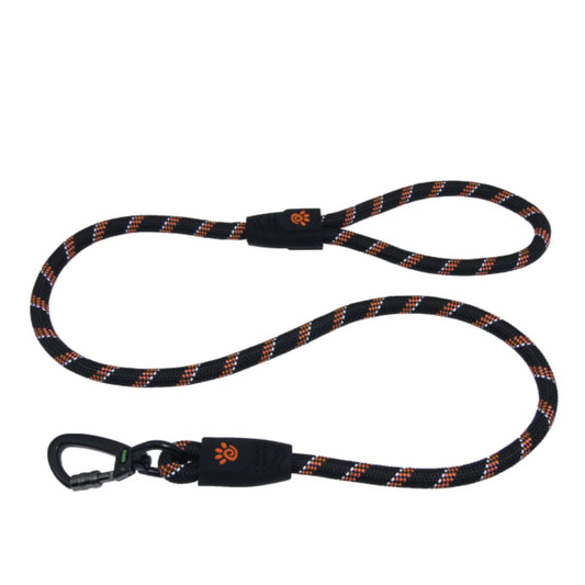 Doco Reflective Rope Collar & Leash Combo With Leather Stopper - 13Mm X 120Cm Plus 30Cm (Dcrope0022060L)